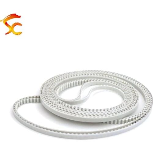 2PCS/LOT PU closed loop blet T5 timing belt T5 1440 width 16mm length 1440mm teeth 288 white Polyurethane with steel core