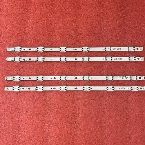 LED Backlight strip(4)For LG 49LJ614V 49UJ6525 49UJ6585 49UJ6565 49UJ651V 49UJ670V 49UJ701V V17 49 6916L-2862A 2863A 2862b 2863b