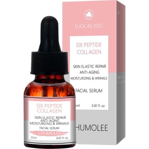 CHUMOLEE six peptides Face Serum Anti-Aging Wrinkle essence cream Whitening Firming Moisturizing Skin Care serum 25ml