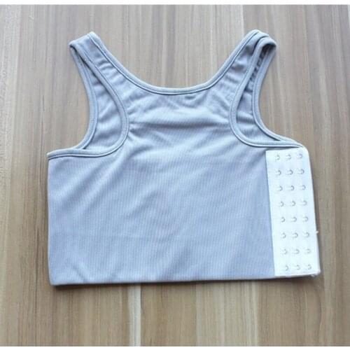 Tomboy Breast Flatten Vest Underwear New Breast Binder Casual Chest Shaper Tank Top Corset Elastic Slim Bandage Buckle Lesbian