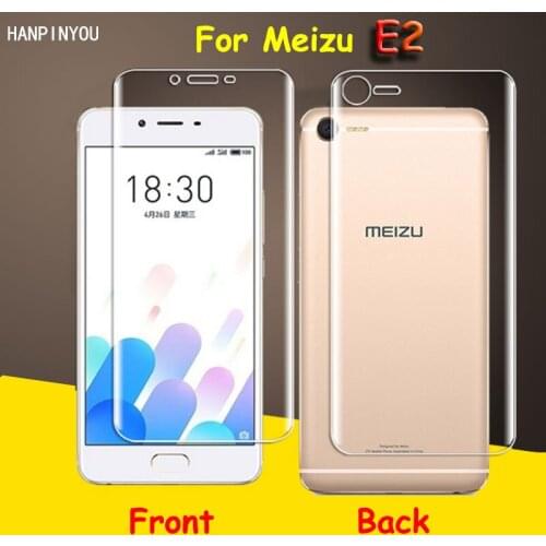 Front / Back Full Coverage Clear Soft TPU Film Screen Protector For Meizu E2 M2 E M2E Cover Curved Parts (Not Tempered Glass)