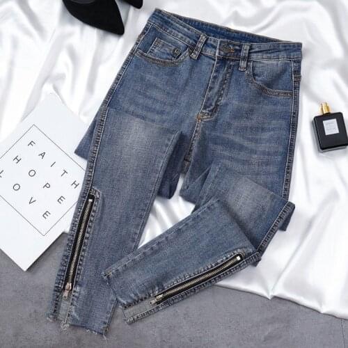 Aesthetic Jeans Woman High Waist Sexy Tight Hip Lifting Leggings Pants High Waist Elastic Female Streetwear Women Pants Pantalon