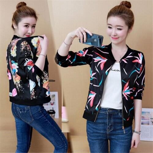 Women Jackets Spring Autumn Print Women Jacket Short Coats And Jackets Women Oversized Basic Jacket Women Casual Jacket Women