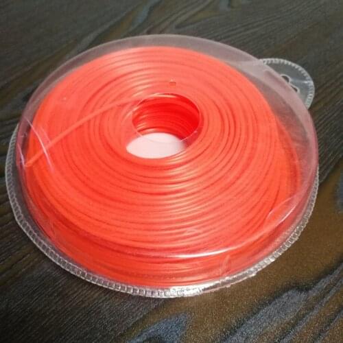 1 Roll 2.4mm x 90m Strimmer Brushcutter Trimmer Nylon Cord Line Long Round Roll Orange