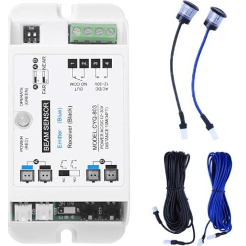 10m Automatic sliding door safety light sensor door anti-pinch electric eye infrared beam single and double switch