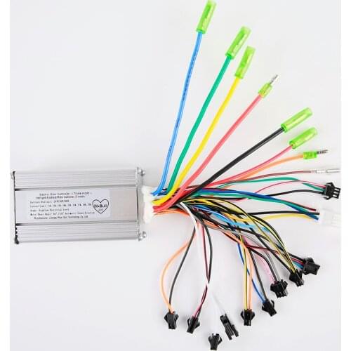 36 48 52V Ebike Controller 350W Sine Wave Brushless Controllers With Headlight Line Durable Electric Scooter Ebike Accessories