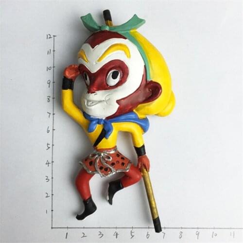 Journey to the West 3D Monkey King Fridge Magnet China Tourist Souvenir Educational Toys for Kids Craft GIFT IDEA