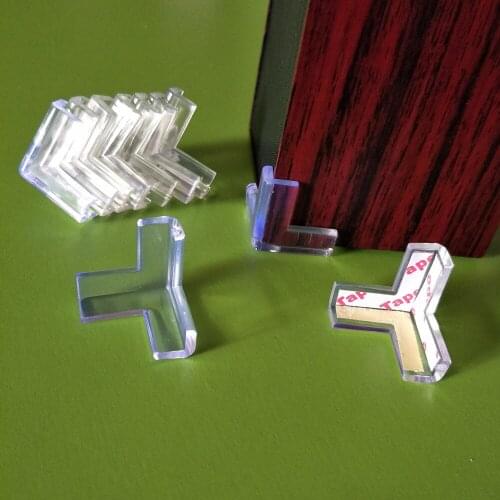 4pcs transparent three-dimensional three-sided corner fish tank right-angle handicraft furniture t-shaped corner code