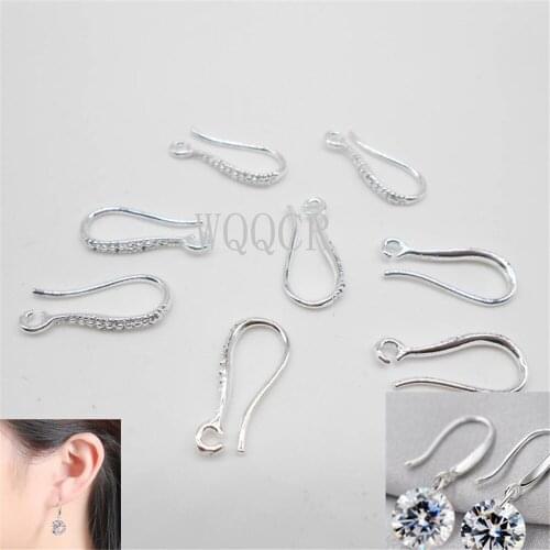 16MM Earrings Accessories for Women DIY Jewelry Making 50PCS Exquisite Matte Surface 925 Silver Earring Components