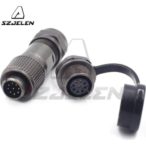 WEIPU ST12 series 9 pin Wire Connector Automotive LED Power Rear-nut Waterproof Connector Plug & Socket Male and Female IP67