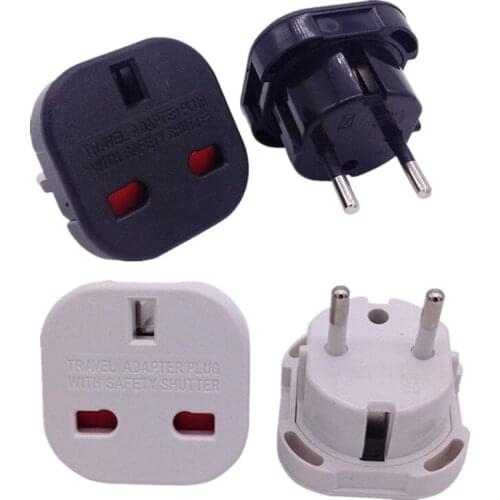 EU European German Plug Adapter British UK To EU European Euro Germany Travel Plug AC Adapters Electrical Power Sockets Outlet