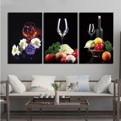 3pcs Diamond embroidery Red Wine Glass Still Life Diy diamond painting full square round diamond mosaic Cross Stitch KitsZP-541