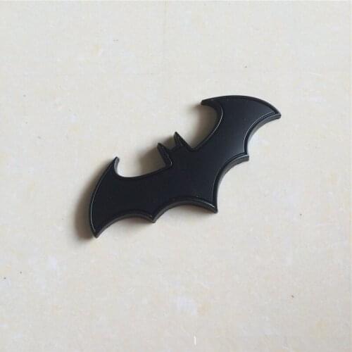 Free Shipping Bat 3D Chrome Metal Motorcycle Auto Car Logo Sticker Emblem Badge Tail Decals for Giant Bicycle car luck Badge