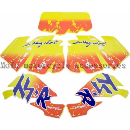 Free shipping Cross-country motorcycle Dirt applique decals fuel tank sticker Set For TSR200 TSR250