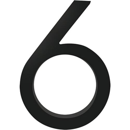 Big Floating House Number Sign Black 10cm Modern Building Signage Outdoor Huisnummer Numeros Casa Door Numbers Address Plate