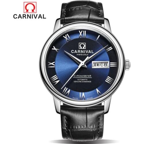 2018 Carnival Mechanical Watch Men Brand Luxury Mens Automatic Watches Sapphire Wrist Watch Male Waterproof Reloj Hombre