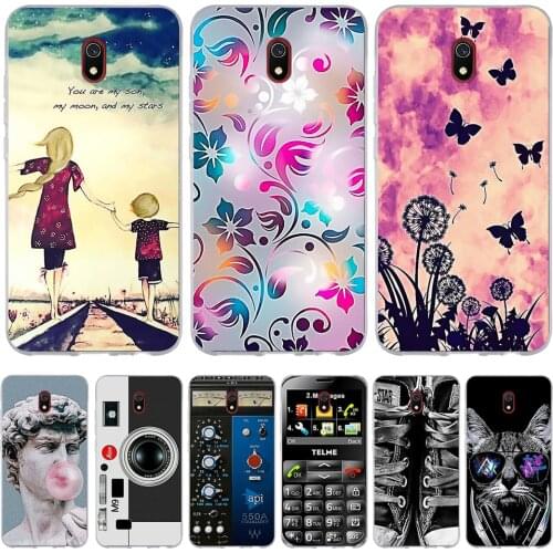 For Redmi 8A 8 A Redmi8a Case Soft TPU Silicone Shell For Xiaomi Redmi 8A Cover Flowers Patterned Funda For Redmi 8A 8a Bumper