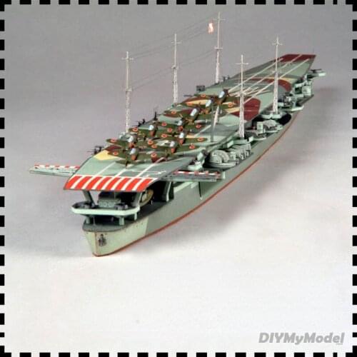 DIYMyModeI Japans Ruifeng aircraft carrier IJN 1:400 DIY Handcraft Paper Model Kit Handmade Toy Puzzles