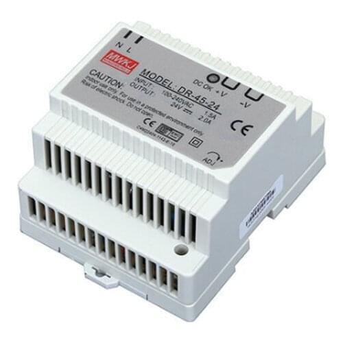 DR45-24V rail type switching power supply, regulated switching power supply, 24v switching power supply