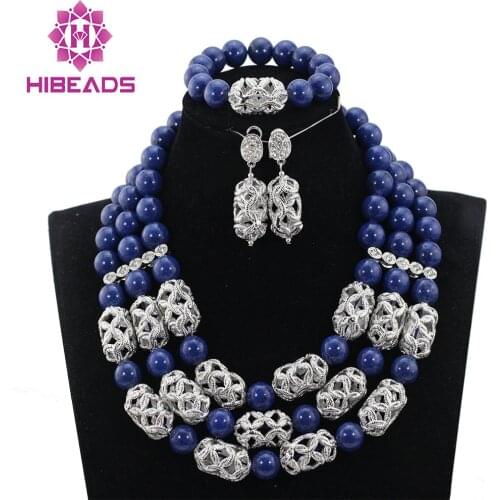 New Fashion Blue Coral Beads Jewelry sets 16 Colors African Wedding Bridal/Women Beads Necklace Jewelry Set Free Shipping CJ873