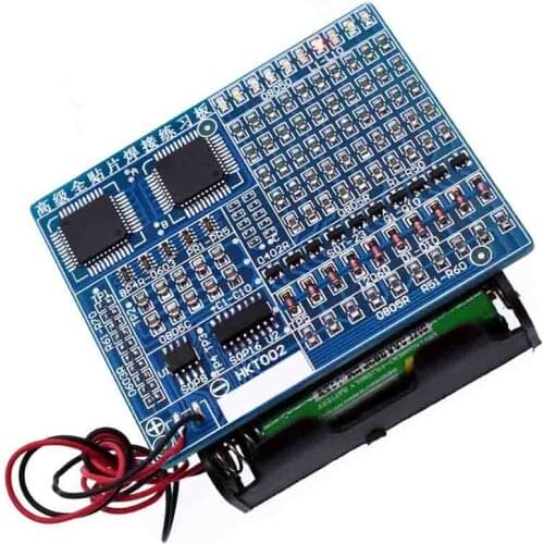 SMD Component Welding Practice Board Soldering DIY Kit Resitor Diode Transistor By start Learning Electronic