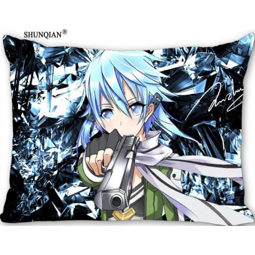 Custom Sword Art Online Decorative Pillowcase 45x35cm(One Side) Unique rectangle Zipper Print Pillowcase Just Cover