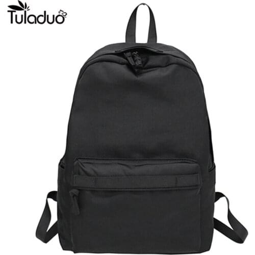 2018 New Black Backpack Preppy Style Women Backpacks Large Capacity Leisure Bag Teenage Girls Backpack School Bag Packsack
