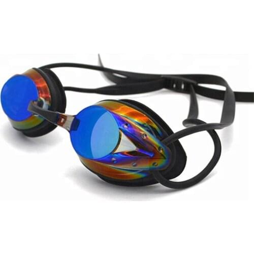 Summer Water Sports Swim Pool Used Nose Bridge Optional Adjustable Swimming Goggles PC Lens Silicone Strap Swimming Glasses