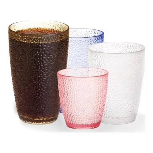5pcs/pack) PC Tea Cup Plastic Juice Cup PC Drink Cup Many colors for Choosing YAB013