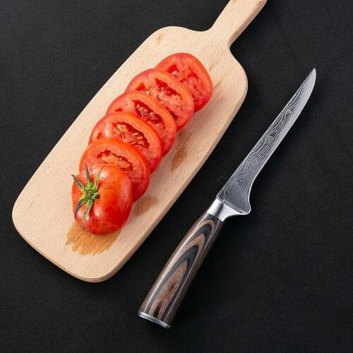 Pro Kitchen 5.5 inch Chefs Knife Japanese Damascus High Carbon 7Cr17 Stainless Steel Boning knife Ergonomic Equipme