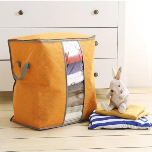 Lasperal Quilt Storage Bags Cotton Luggage Bags Home Storage Organizer Washable Waterproof Dustproof Wardrobe Clothes Bags