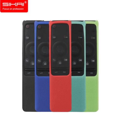 SIKAI Silicone Remote Case for Samsung BN59-01259B BN59-01259E BN59-01260A Smart TV Remote Battery Cover with Remote Loop