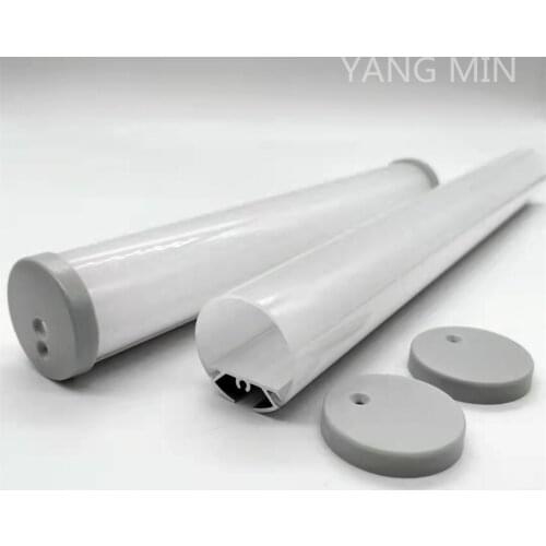 Free Shipping 30M/Lot 2M Round Shaped LED Aluminum Profile System, LED Aluminum Channel Strip Housing for Home Decoration