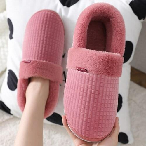 Women Winter Slippers Home Shoes Ladies Warm Plush Indoor Casual Flats Couple Shoe Comfort New Female Male Footwear Plus Size