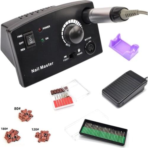 35000RPM Electric Nail Drill Machine File Nail Milling Cutter Manicure Machine Pedicure Drill Set Nail Drill Polish Tools Kits