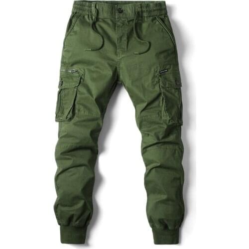 2021 American style camouflage overalls mens fashion brand loose Leggings mens casual sports Harem Pants multi bag trouser