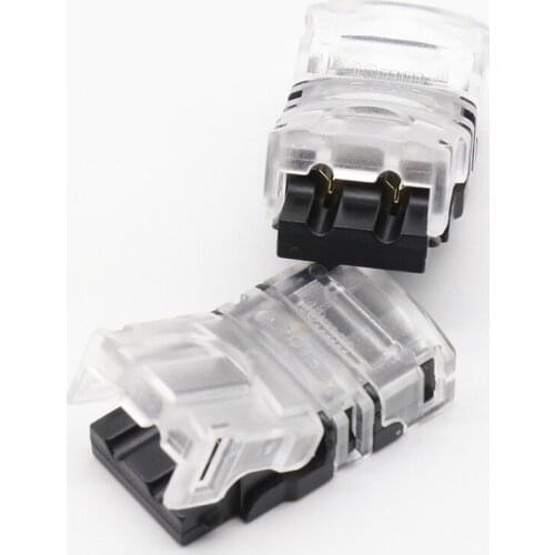 5pcs/lot 2pin LED Strip Connector for Single RGB RGBW Color 3528 5050 LED Strip to Wire Connection Use Terminals