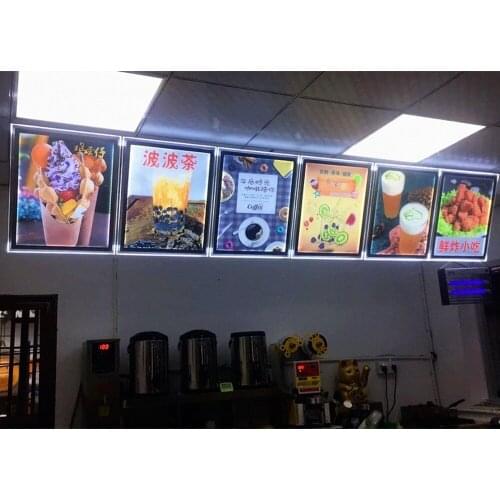A2 X 6PCS LED Restaurant Menu Display Lightboxes Lightbox