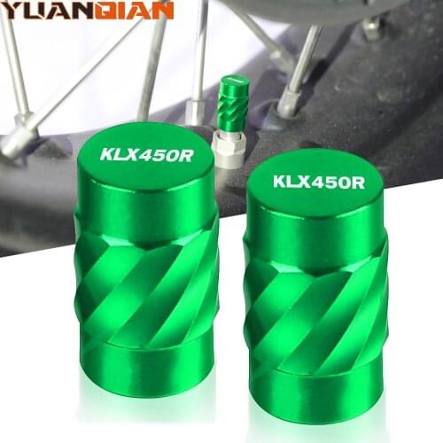 Motorcycle Wheel Accessories Tire Valve caps Airtight Covers For kawasaki KLX450R KLX 450R 450 R 2008-2021 2020 2019 2017 2018