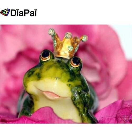 DIAPAI Diamond Painting 5D DIY 100% Full Square/Round Drill "Animal frog" Diamond Embroidery Cross Stitch 3D Decor A24275