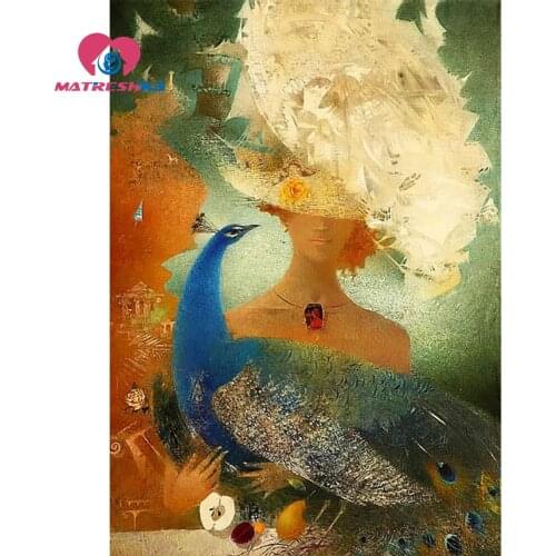 Diamond painting beauty Pictures of rhinestones Diamond embroidery peacocks diamonds handicrafts Mosaic drawings diy foamiran