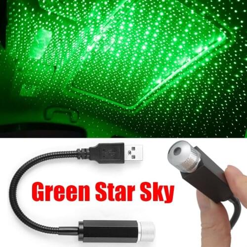 Car USB Star Ceiling Decorative Light Romantic Night Lights Atmosphere Car Projection Lamp Three Styles Sky Projection Lamp