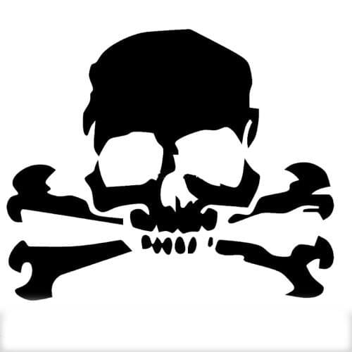 Funny Skull Car-Sticker Automobiles Motorcycles Window Bumper Laptop Vinyl Decal PVC Decorative Goods Cover Scratches Waterproof