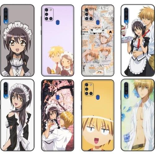 Black tpu Case For Samsung Galaxy A50 50S A30S A10 A01 A11 A21S A31 A41 A51 A71 M21 M30S S10 LITE Cover Maid Sama