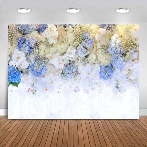 Bridal Flowers Backdrops Wedding Stage Party Decor Photozone Banner Photo Photographic Background For Photo Studio Props