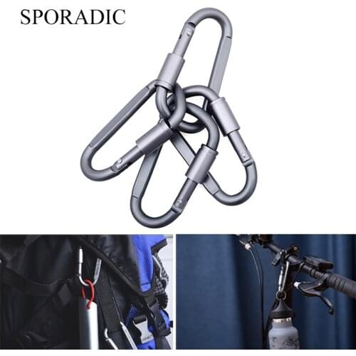 Outdoor Carabiner Climbing Lock Buckle Carabiner For Keys D-Shaped Survival Gear Camp Mountaineering Hook Camping Equipment