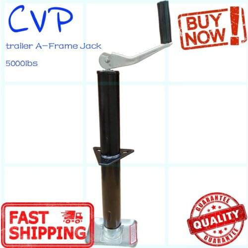 Round A-Frame topwind trailer jack 5000lbs capacity 14.5" with footplate top wind lift boat RV trailer,trailer parts
