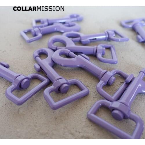 Metal violet colored baking paint dog clip hook durable and strong swivel snap hook zinc alloy Diy accessories CPK25V