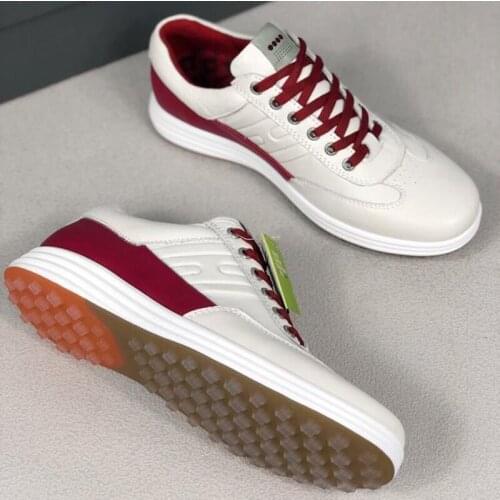 Men Leather Golf Shoes Size 39-45 Anti Slip Golfers Gym Sneakers Male Comfortable Golf Footwear High Quality Sport Trainers