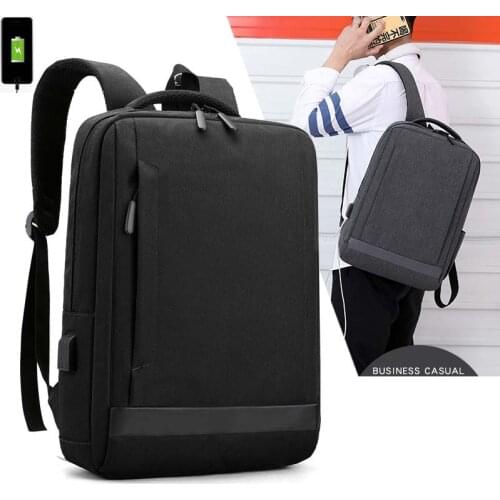 Mens Backpacks 15.6 Inch Laptop Bag USB Charge Large Capacity School Backpack Travel Daypacks Mochila Shoulder Bags Waterproof